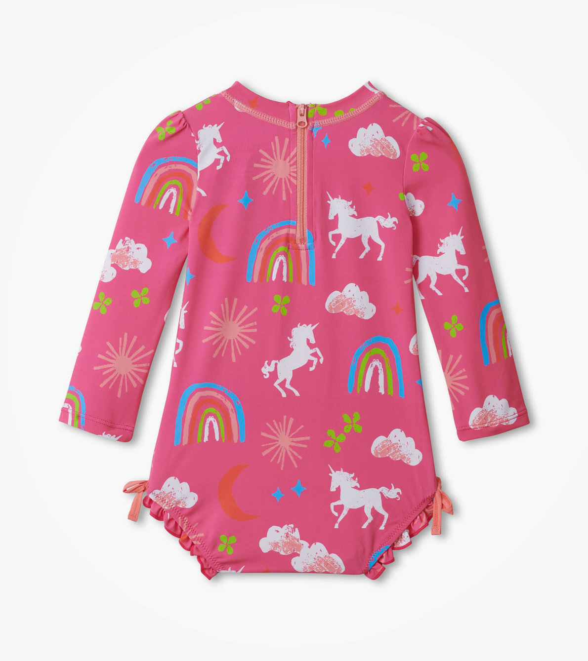 View larger image of Unicorns & Rainbows Baby Rashguard Swimsuit