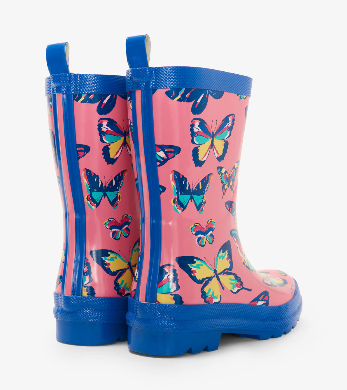 View larger image of Vibrant Butterflies Shiny Rain Boots