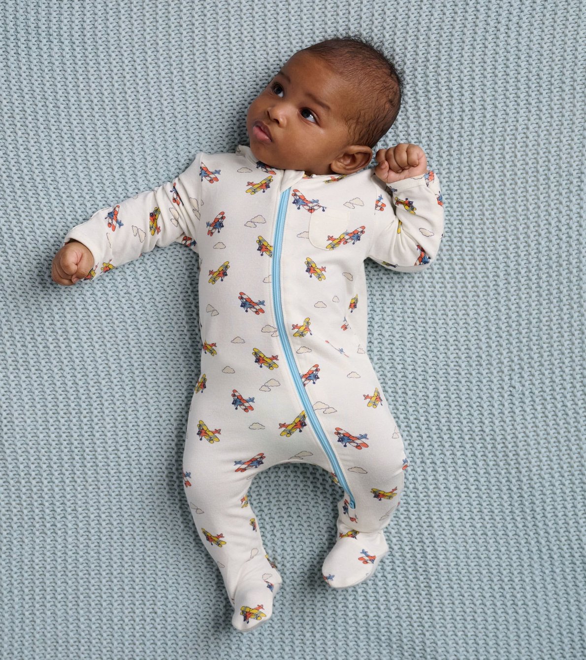 View larger image of Vintage Flight Baby Footed Coverall