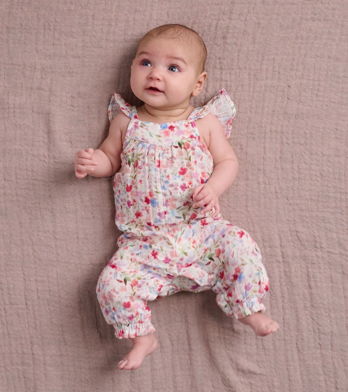 View larger image of Watercolour Flowers Baby Romper
