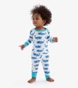 Watercolour Whale Baby Pajama Set