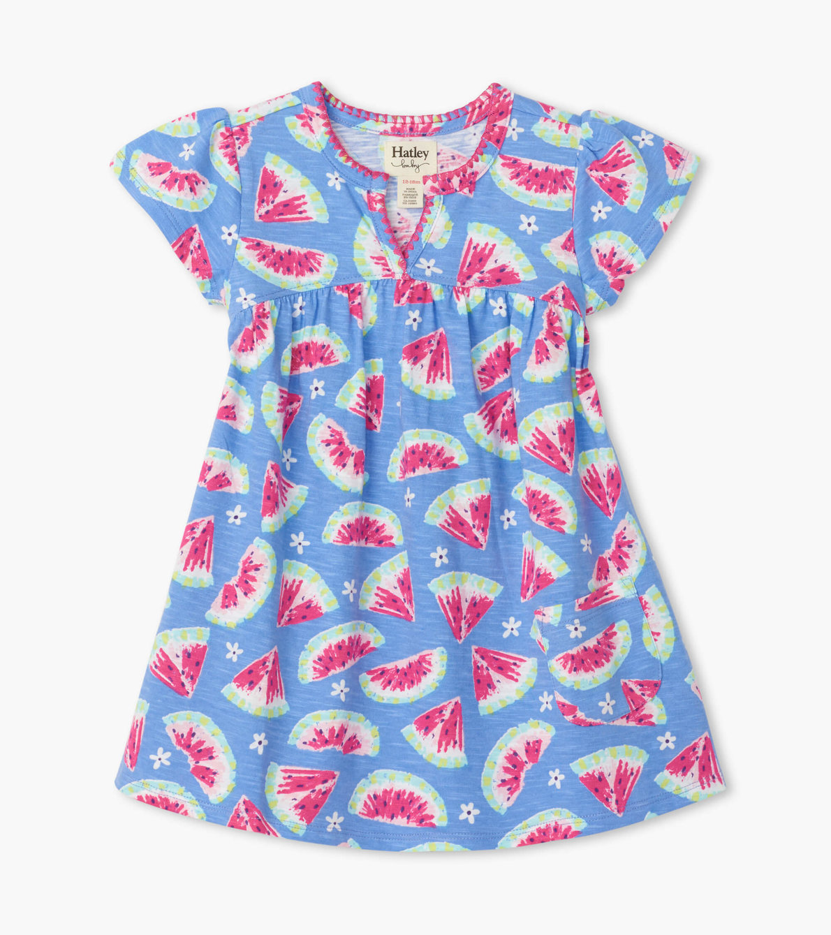 View larger image of Watermelon Slices Baby Puff Dress
