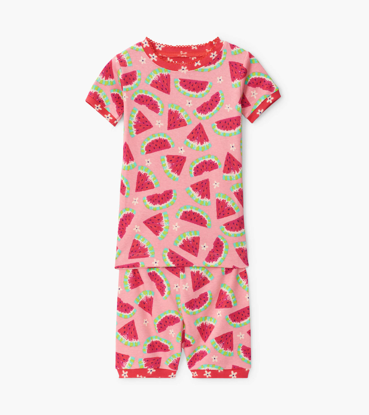 Agrandir l'image de Pyjama court en coton bio – Tranches de melon d’eau