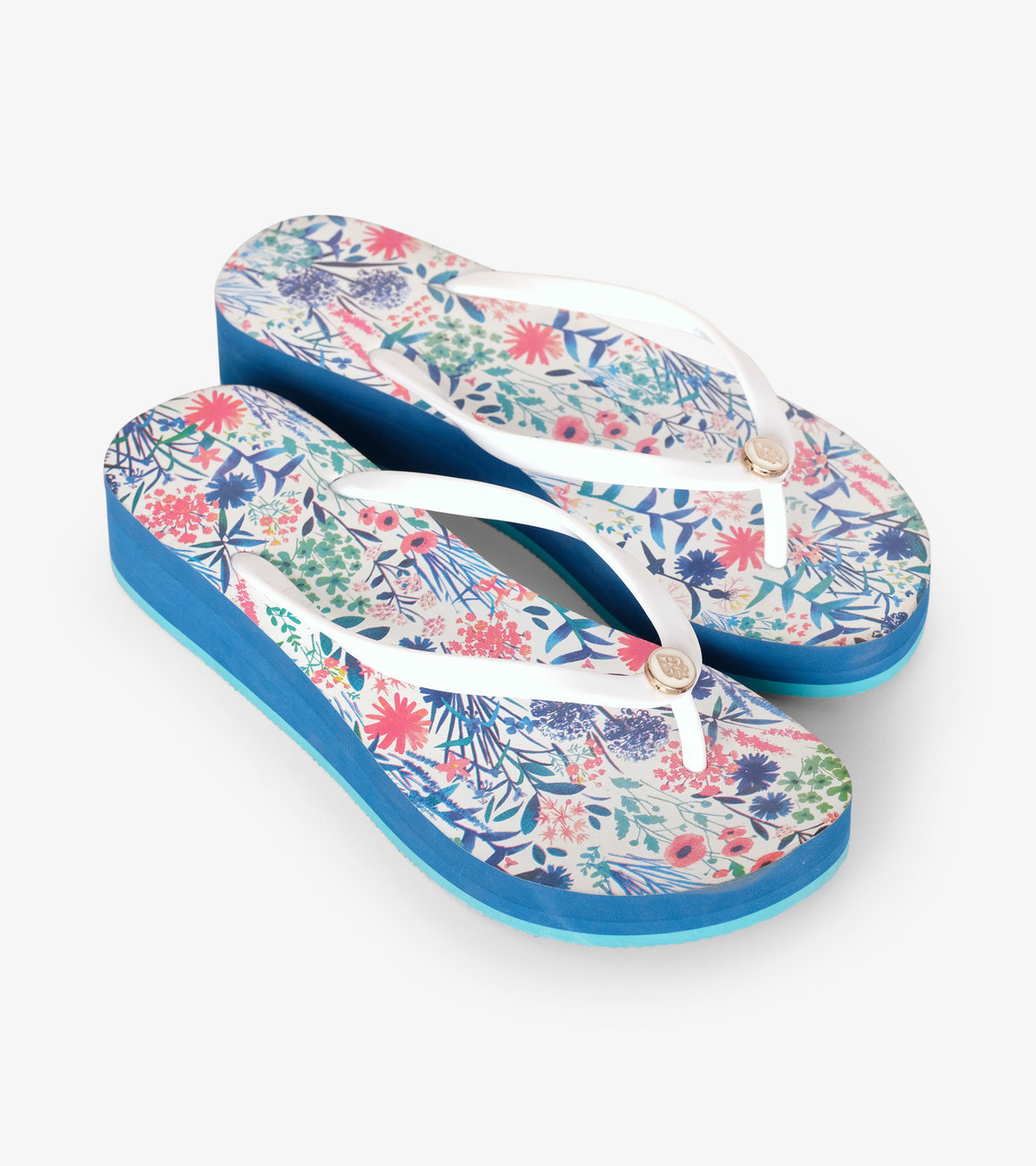 View larger image of Wedge Sandals - Wild Flowers
