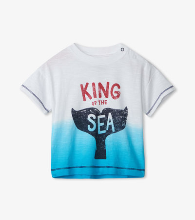 T-shirt à imprimé pour bébé – Queue de baleine