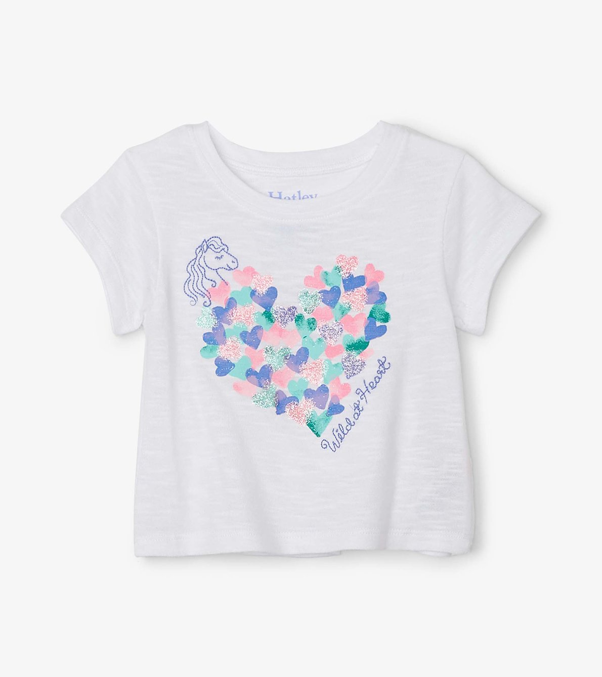 Agrandir l'image de T-shirt pour bébé – Cœurs des prairies