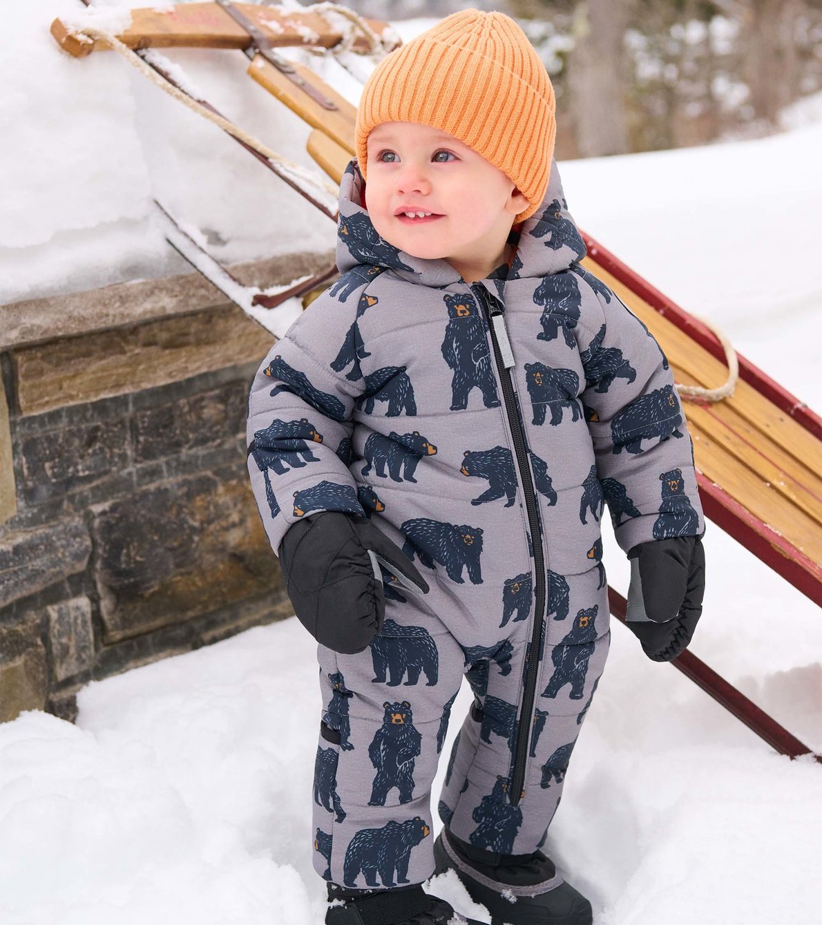 View larger image of Wild Bears Baby Snowsuit