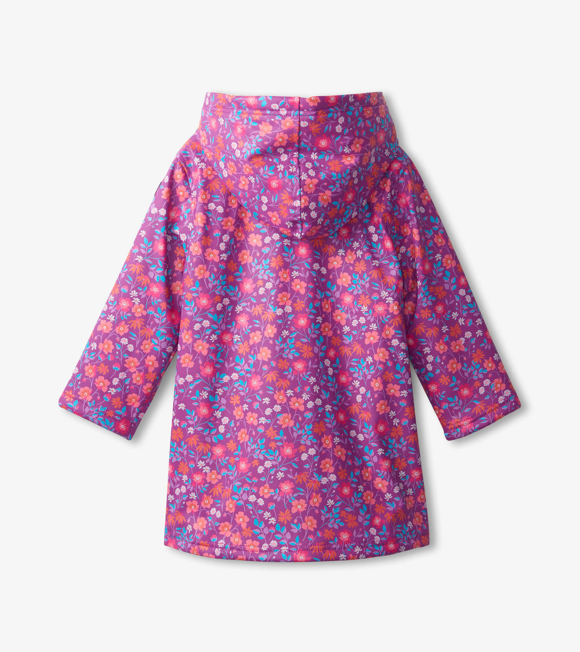 View larger image of Girls Wild Flowers Sherpa Lined Button-Up Rain Jacket