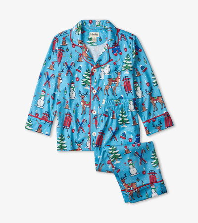 Winter Wonderland Button Down Pajama Set