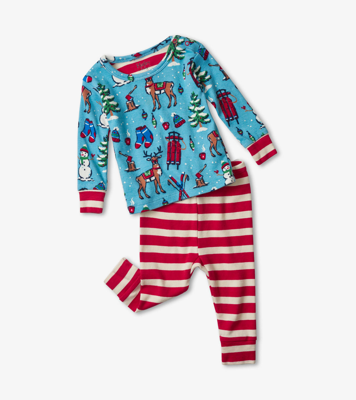 View larger image of Winter Wonderland Organic Cotton Baby Pajama Set