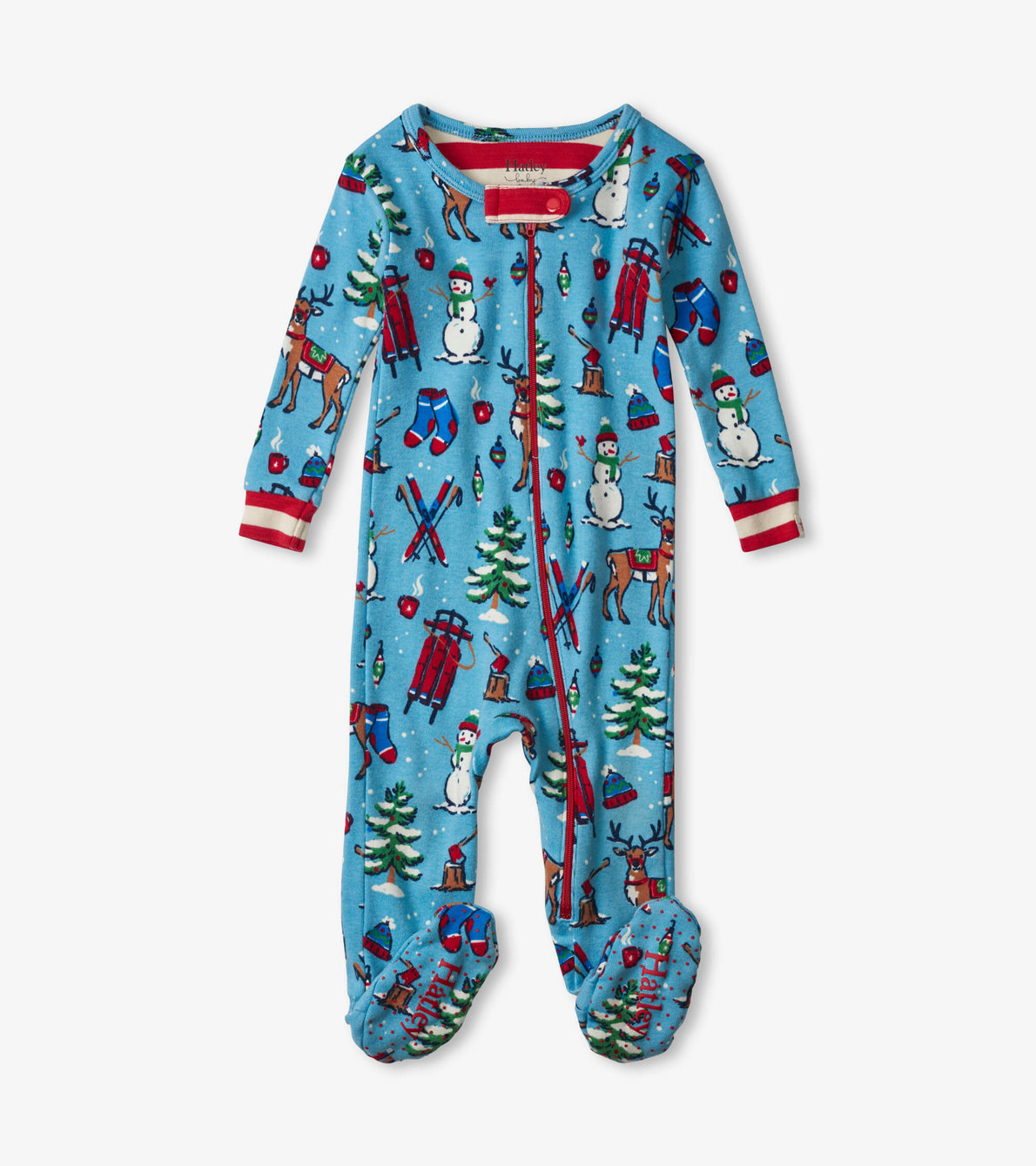 View larger image of Winter Wonderland Organic Cotton Footed Coverall