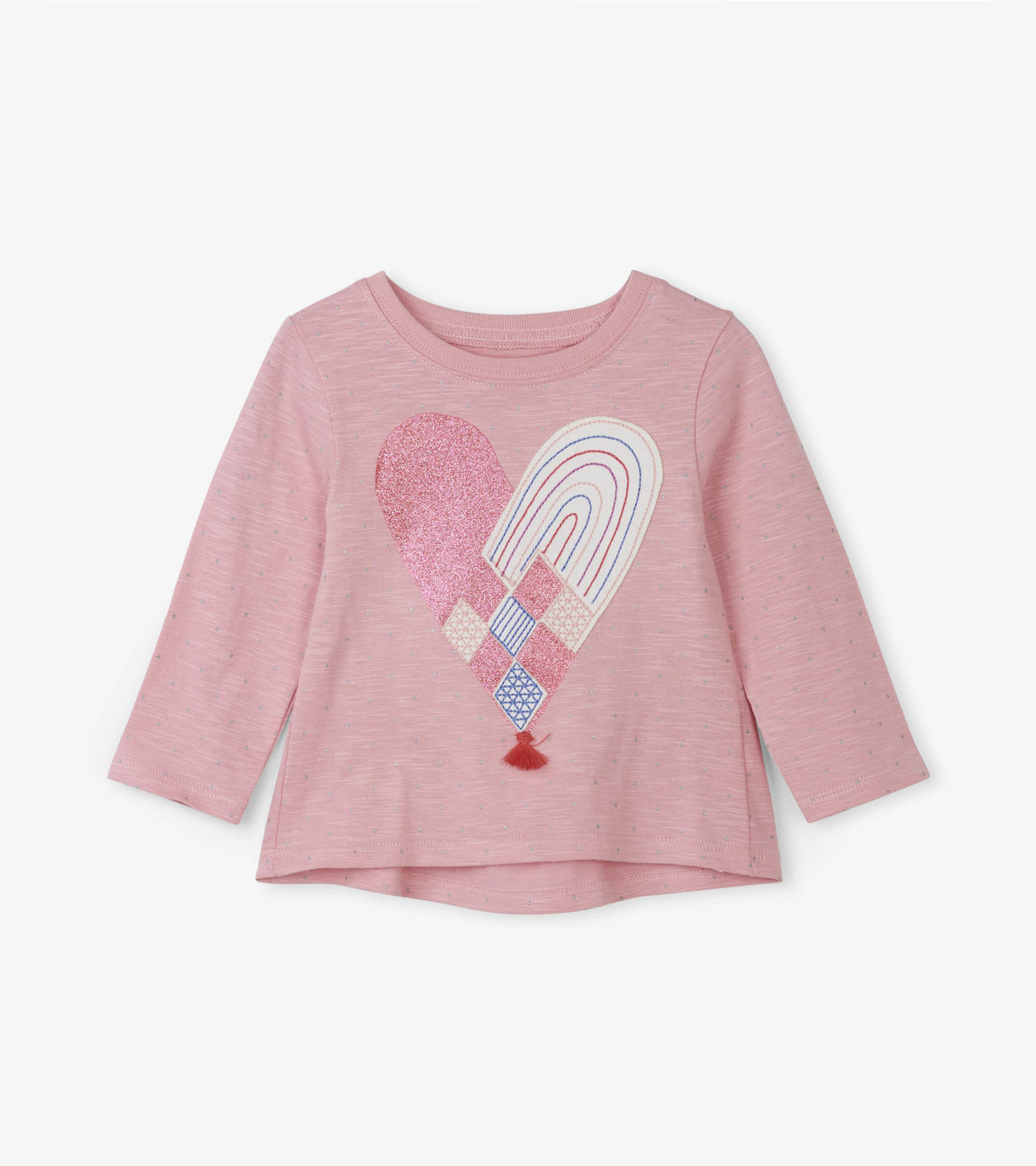 View larger image of Woven Heart Long Sleeve Baby Tee