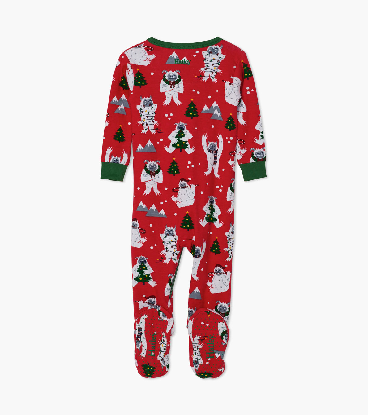 View larger image of Yuletide Yetis Organic Cotton Footed Coverall