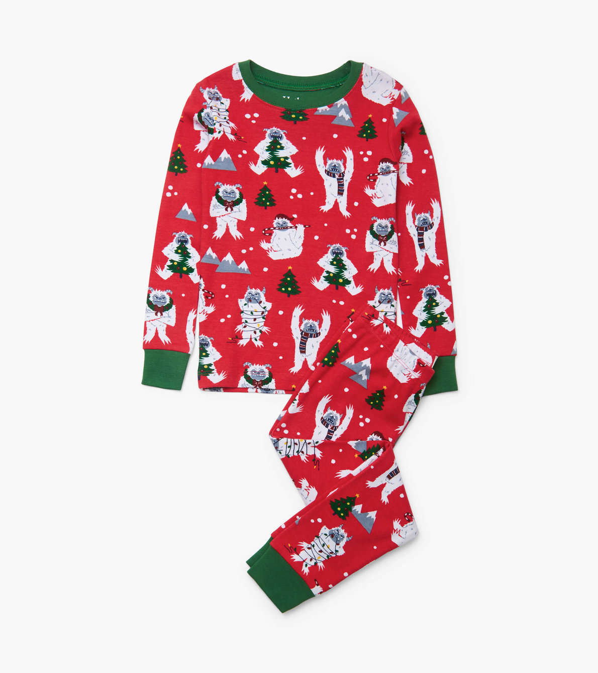 Agrandir l'image de Pyjama en coton biologique – Yétis festifs