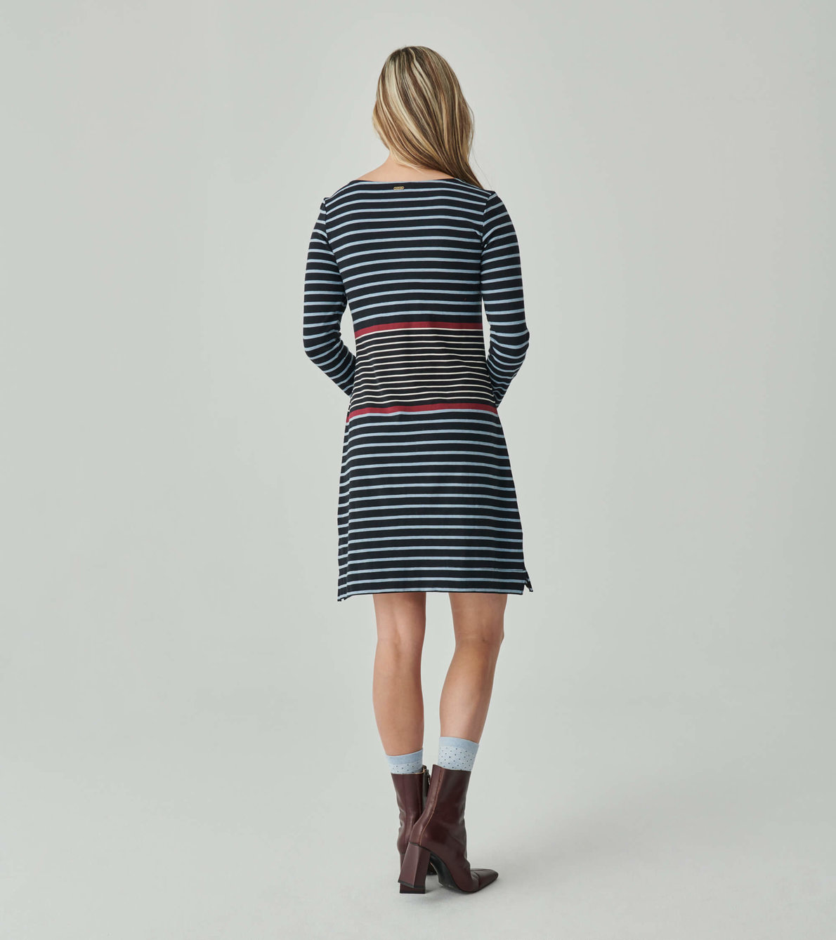 View larger image of Zoe Dress - Black Stripes